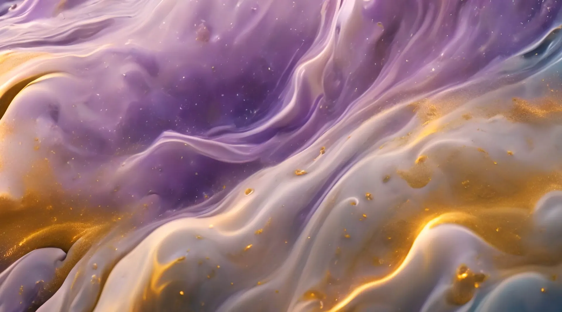 Golden Nebula Swirl Luxurious Video Backdrop